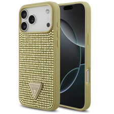 Guess Rhinestone Triangle Apple iPhone 17 Pro hátlap tok, arany tok és táska