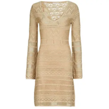 Guess Rövid ruhák NELLIE VN LS DRESS Arany EU S női ruha