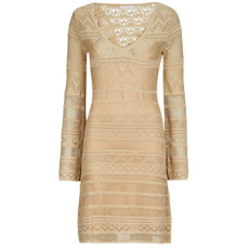 Guess Rövid ruhák NELLIE VN LS DRESS Arany EU XL