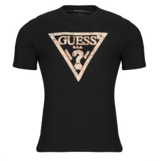 Guess Rövid ujjú pólók CN TRIANGLE TEE Fekete EU S