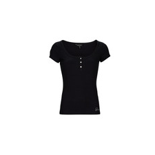 Guess Rövid ujjú pólók ES SS KARLEE JEWEL BTN HENLEY Fekete EU M női póló