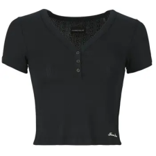 Guess Rövid ujjú pólók GJ POINTELLE SS HENLEY Fekete EU XS női póló