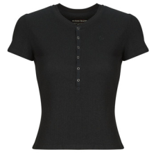 Guess Rövid ujjú pólók GJ SS HENLEY WAFFLE Fekete EU S női póló