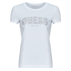 Guess Rövid ujjú pólók LOGO LACE Fehér EU S