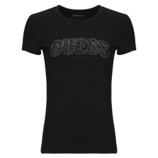 Guess Rövid ujjú pólók LOGO LACE Fekete EU L