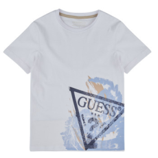 Guess Rövid ujjú pólók ORGANIC COTTON JERSEY Fehér 18 ans