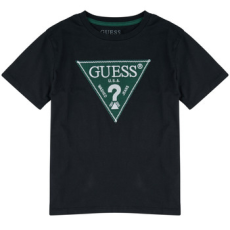 Guess Rövid ujjú pólók ORGANIC COTTON JERSEY Fekete 14 ans
