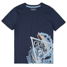 Guess Rövid ujjú pólók ORGANIC COTTON JERSEY Tengerész 8 ans