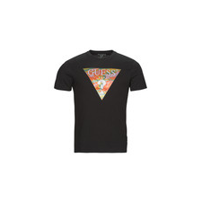 Guess Rövid ujjú pólók SS BSC ABSTRACT TRI LOGO TEE Fekete EU XXL férfi póló