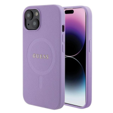 Guess Saffiano MagSafe tok iPhone 15 Plus-hoz - lila tok és táska