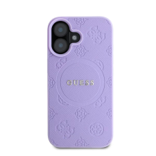 Guess Saffiano Peony Classic Logo Apple iPhone 16 hátlap tok lila GUHMP16SPSAPSMEU tok és táska