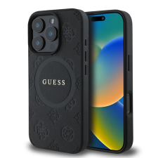Guess Saffiano Peony Stamp MagSafe tok iPhone 16 Pro fekete tok és táska