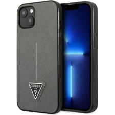 Guess SaffianoTriangle Apple iPhone 14 hátlap tok, ezüst (GUE2124) tok és táska