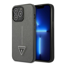 Guess SaffianoTriangle Apple iPhone 14 Pro hátlap tok, ezüst tok és táska