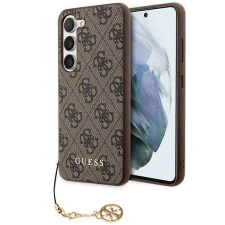Guess Samsung Galaxy S23 hátlap tok, barna, SM-S911, GUESS, GUHCS23SGF4GBR tok és táska