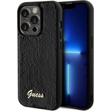 Guess Sequin Script Logo iPhone 14 Pro Max tok, fekete (GUE003155) tok és táska