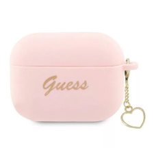 Guess Silicone Charm Heart Apple AirPods Pro 2 tok - Rózsaszín (GUAP2LSCHSP) fülhallgató, fejhallgató tok