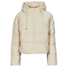 Guess Steppelt kabátok DAISY PUFFER LOGO FLOCK Bézs EU XL női dzseki, kabát