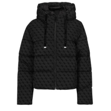 Guess Steppelt kabátok DAISY PUFFER LOGO FLOCK Fekete EU L