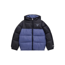 Guess Steppelt kabátok  HOODED LS PADDED PUFFER W/ZIP Kék 14 ans gyerek kabát, dzseki