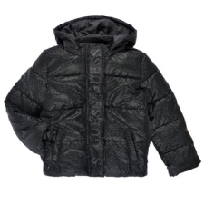 Guess Steppelt kabátok HOODED LS PUFFER Fekete 12 ans gyerek kabát, dzseki