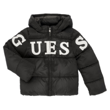 Guess Steppelt kabátok HOODED PADDED LS PUFFER W/ZIP Fekete 16 ans gyerek kabát, dzseki