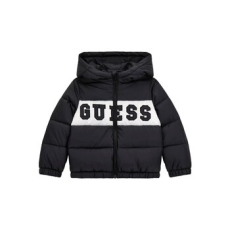 Guess Steppelt kabátok  PADDED HOODED LS JACKET W ZIP Fekete 2 ans