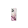 Guess TPU Big 4G Liquid Glitter Pink Apple iPhone 13 Pro Max hátlap tok, átlátszó