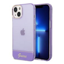 Guess Translucent Apple iPhone 14 Plus hátlap tok, lila tok és táska