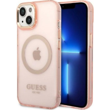 Guess Translucent MagSafe Apple iPhone 14 Plus hátlap tok, rózsaszín (GUE2320) tok és táska