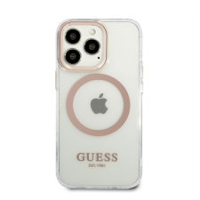 Guess Transparent MagSafe Apple iPhone 13 Pro Max hátlap tok, arany tok és táska
