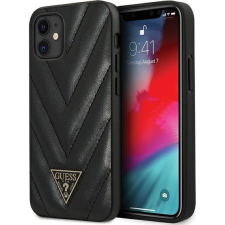Guess V Quilted Apple iPhone 12 mini hátlap tok, fekete (108990) tok és táska