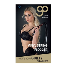 Guilty Pleasure GP VINYL STRING FLOGGER BLACK korbács, paskoló