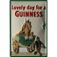  Guinness - Farmer Mit Pferd - Fémtábla dekoráció