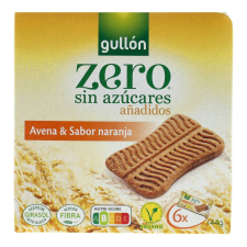 GULLÓN CUKORM. KEKSZ SNACK ZAB+NARANCS csokoládé és édesség