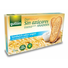 Gullón Joghurtos reggeli szendvicskeksz hozzáadott cukor nélkül 220 g reform élelmiszer