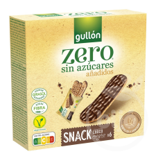 Gullon snack zero étcsokoládés szeletek - 150g diabetikus termék