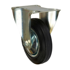  Gumi szállító kerék peremmel, 160 mm-es átmérő, görgős csapágy teher gumiabroncs