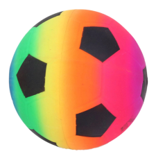  Gumiból készült szivárványos strandlabda futball labda motívummal 22 cm játéklabda