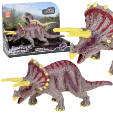Gumiból készült triceratopsz dinoszaurusz figura játékfigura