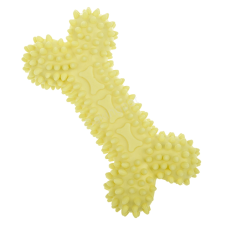  Gumicsont kutyajáték 15 cm - sárga játék kutyáknak