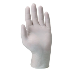  Gumikesztyű COVERGUARD latex púderes fehér L 100 darab/doboz
