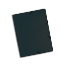 Gumis mappa PP Exacompta Opaque A/4 fekete mappa