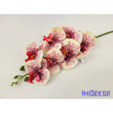 Gumis orchidea 7 fejes ág 77 cm - Krém-Pöttyös dekoráció