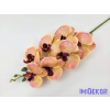  Gumis orchidea 7 fejes ág 77 cm - Krém-Rózsaszín Cirmos