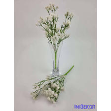  Gumis rezgő művirág selyemvirág díszítő csokor 27 cm - Fehér dekoráció