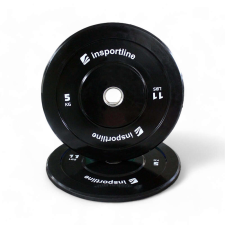 Gumis súlytárcsa inSPORTline Bumper Plate Lite 5 kg 50 mm kézisúlyzó
