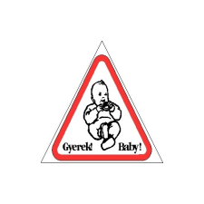 GUNGL DEKOR MATRICA GYERMEK AZ AUTÓBAN FEHÉR "B" információs címke