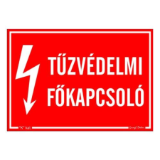 GUNGL DEKOR Matrica Tűzvédelmi főkapcsoló információs címke
