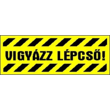 GUNGL DEKOR Matrica Vigyázz lépcső! sárga "A" információs címke